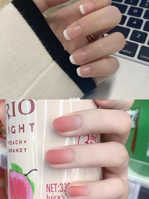 秋冬美甲配色91简约桃子色91温柔又显白_秋冬美甲