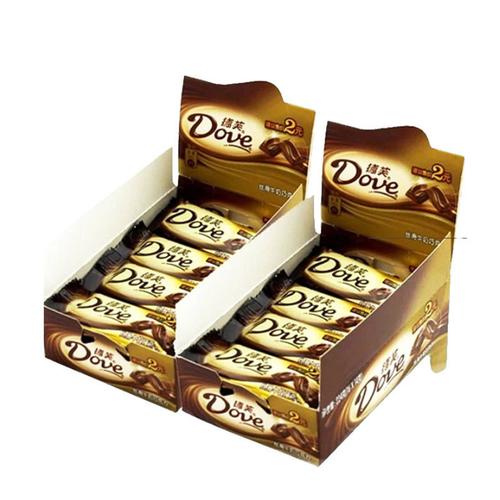 德芙巧克力丝滑牛奶14gx16条2盒组合装糖果