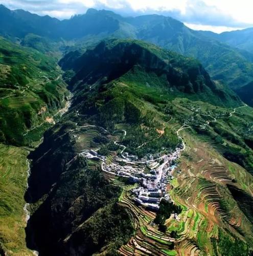 普渡河旁的村庄