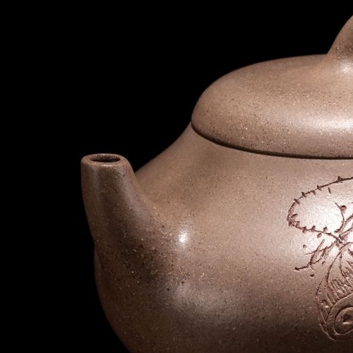 原矿紫砂泥 茄瓜降坡泥紫砂壶 泡茶器 茶壶 礼盒装 有证书 周红飞作品