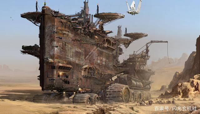 彩图原画欣赏:动漫幻想故事中的"移动城堡"