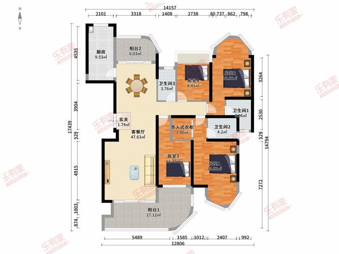 珠江御景山庄户型图