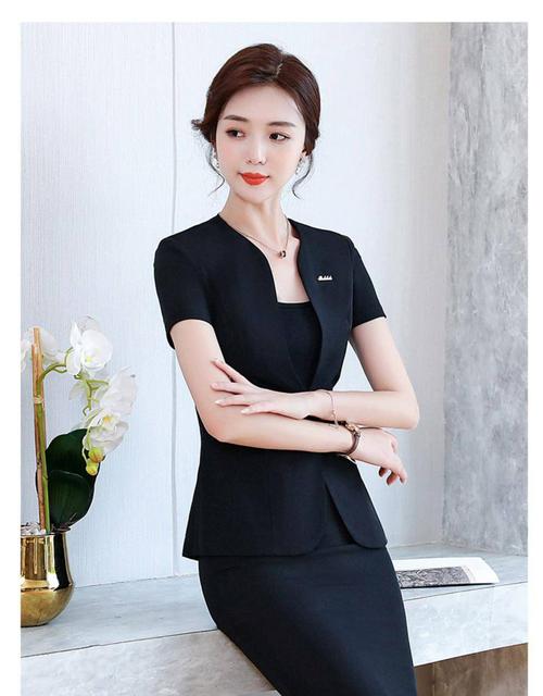 工厂直供酒店行政女套装售楼部客服经理职业装夏季气质前台工装美容院
