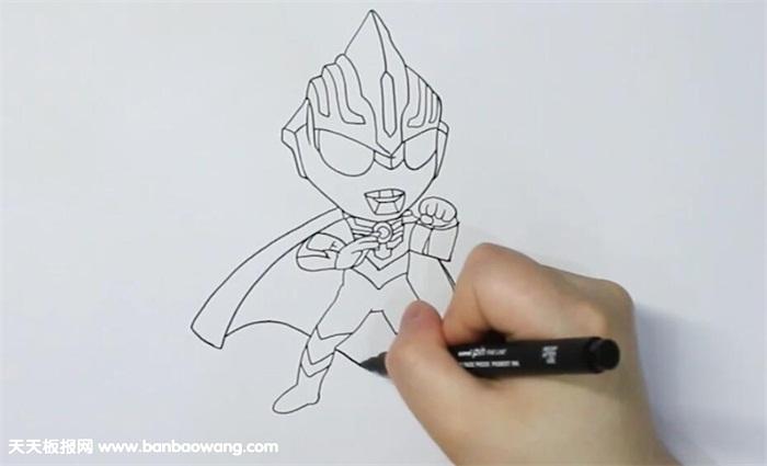 欧布奥特曼简笔画