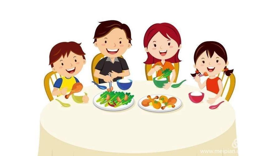 碗里,大家只是围坐在桌子上一起吃饭