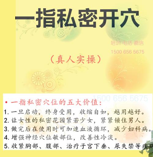 一指私密外阴紧致收缩私处缩阴按摩手法护理保养性医培训性腺激活