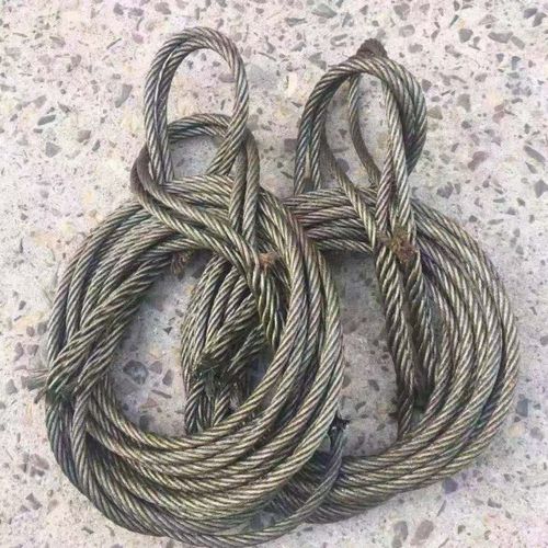 钢丝绳拉绳插编钢丝绳起重吊装双扣钢丝绳起重工具钢丝绳吊索具编头子