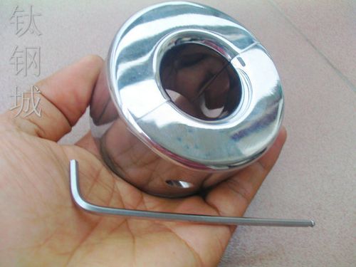 钛钢城r diy不锈钢睾丸吊环玩家吊坠 阴囊锁睾丸束缚器 重1000克