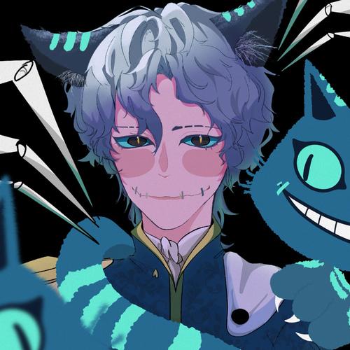 会画错颜色是因为没见过柴郡猫.