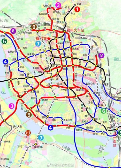 福州地铁新一轮规划!覆盖台江,晋安,仓山,闽侯多地!