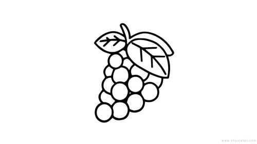 让你画一串葡萄简笔画更简单,还特别快!