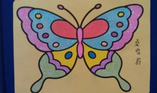 蝴蝶怎么画简笔画风筝