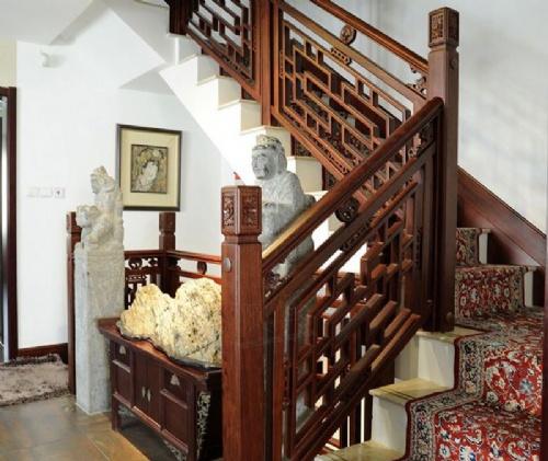 上海楼梯 中式楼梯 中式楼梯围栏 中式楼梯扶手