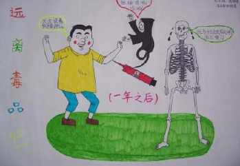 禁毒一年级小朋友手抄报 三年级禁毒手抄报