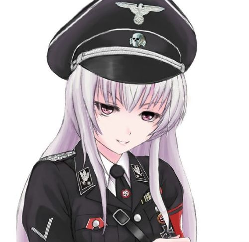 谁能给我身穿纳粹党卫军服的动漫人物图