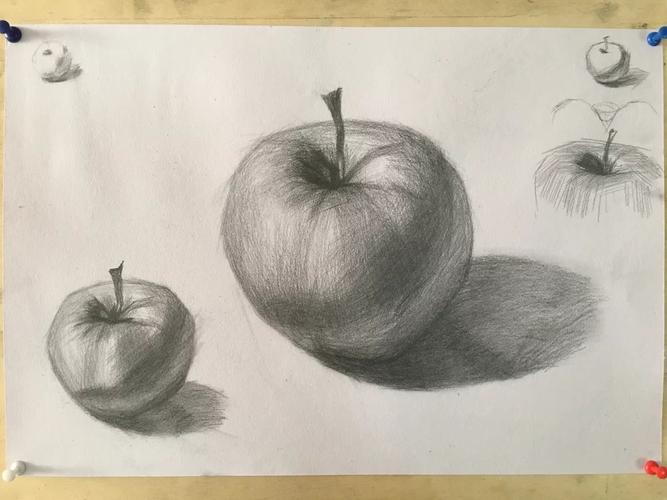 素描苹果
