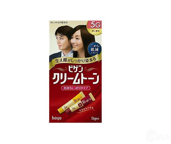 日本bigen美源5g男女遮盖白发染发剂染发膏