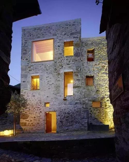 20栋石头建筑石头外墙这样设计美出新境界