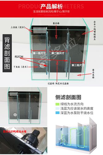 金晶超白鱼缸 背滤缸 侧滤鱼缸 海水缸 草缸龟缸 鱼缸