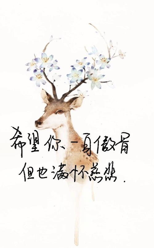 希望你一身傲骨,但也满怀慈悲