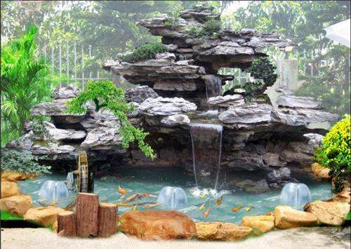 赣州室内假山假树施工流程