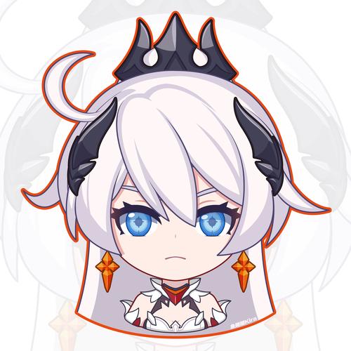 琪亚娜卡斯兰娜薪炎之律者q版头像崩坏3rd