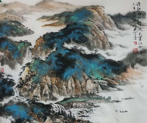 实力派画家杨福民山水画欣赏