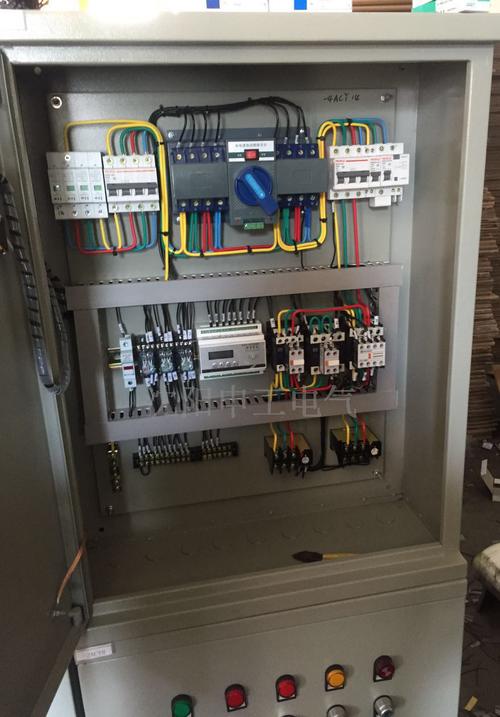 防排烟风机控制箱实物接线图