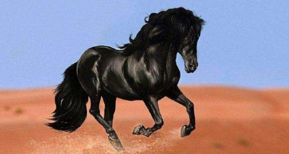 关羽坐骑,赤兔马全身血红色犹如烈火,人中吕布马中赤兔,说的就是此马.