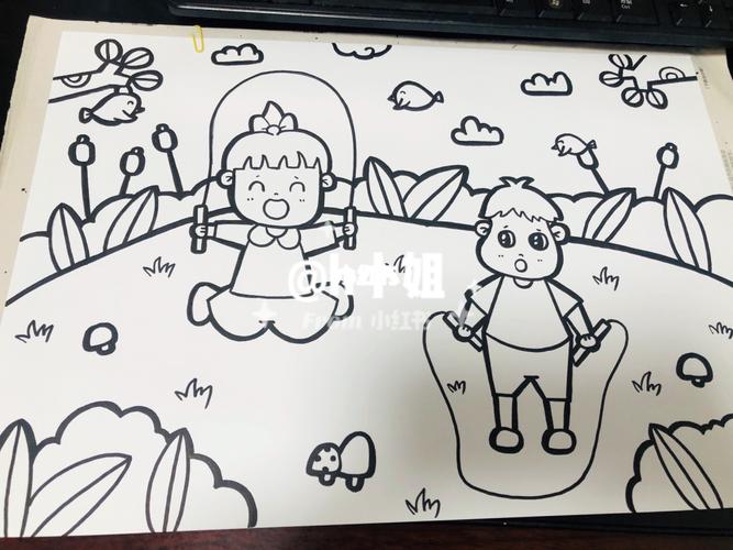 儿童画【我爱运动】_运动_简笔画_felix怎么样_画画_画个简笔画_文化