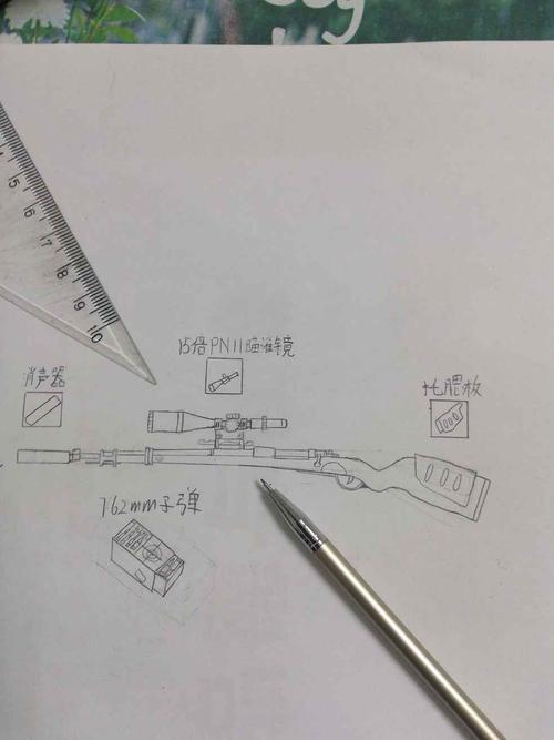 看我画的98k像不像