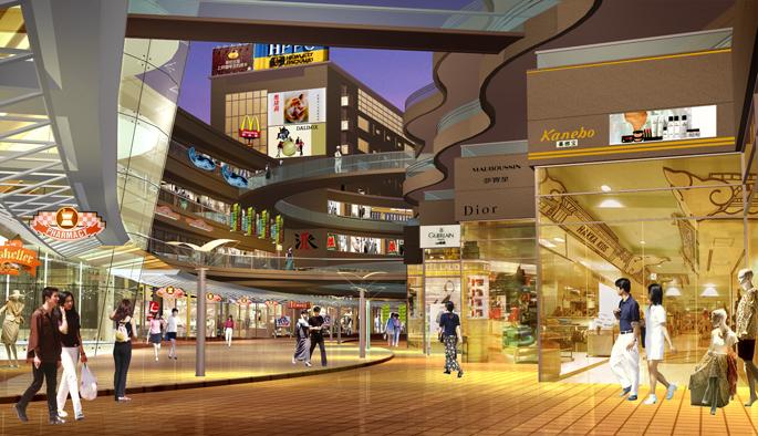 商业城立体透视图图片