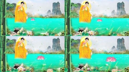 莲花佛光湖水_1280x720_高清视频素材下载(编号:1626309)_舞台背景_vj