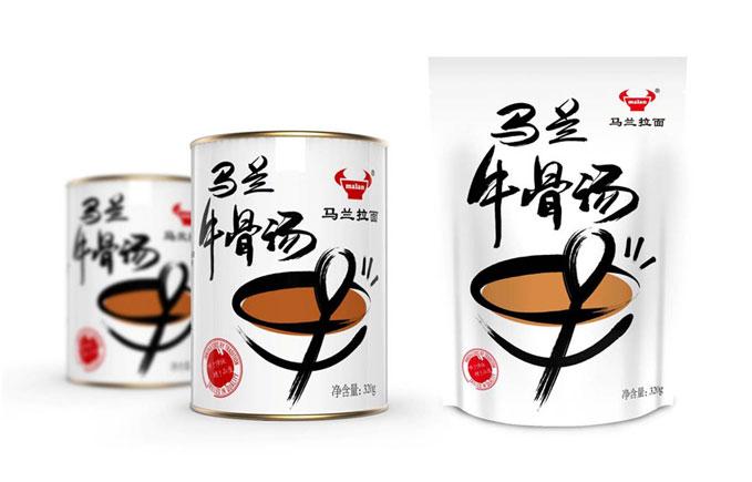 马兰拉面牛骨汤 包装设计 正昱设计原创