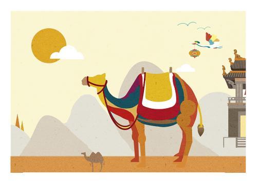 内蒙古风俗黑白插画_百度图片搜索