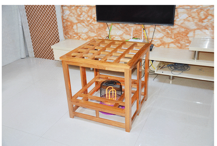 烤火架子家用多功能烤火桌子取暖折叠桌子实木冬季电暖餐桌棋牌桌