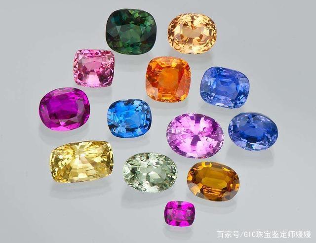 蓝宝石可不止有蓝色,七彩虹的色泽都有,这些冷门颜色