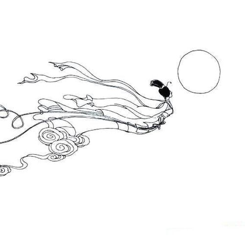 嫦娥简笔画简单又漂亮