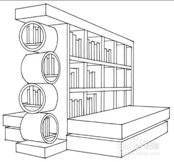 图书馆里面的样子简笔画