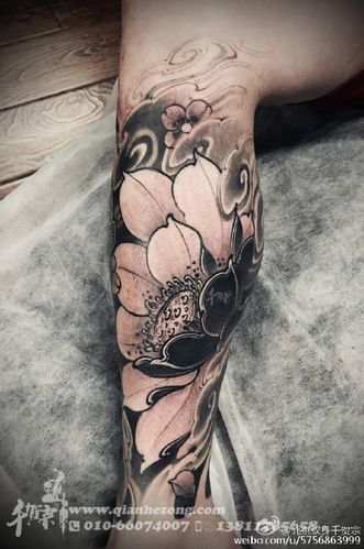 包小腿3d纹身手稿素材