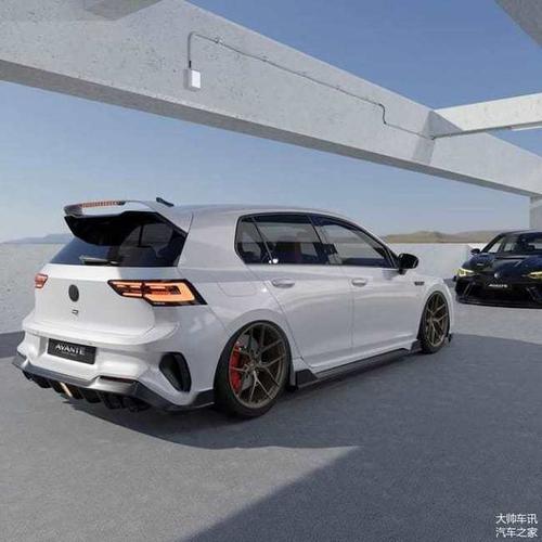 山西保时捷俱乐部车友会外观贼拉风全新大众高尔夫r改装版渲染图