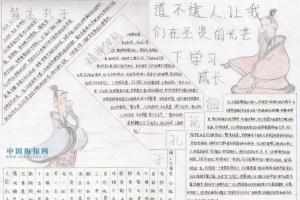 先秦诸子手抄报模板