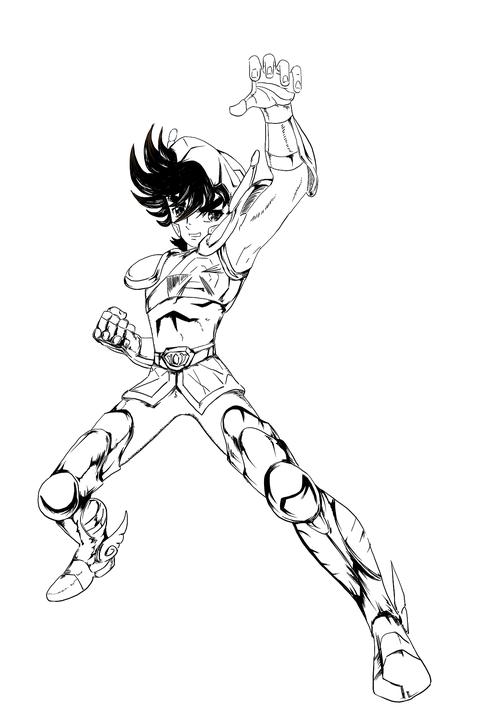 圣斗士怎么简笔画