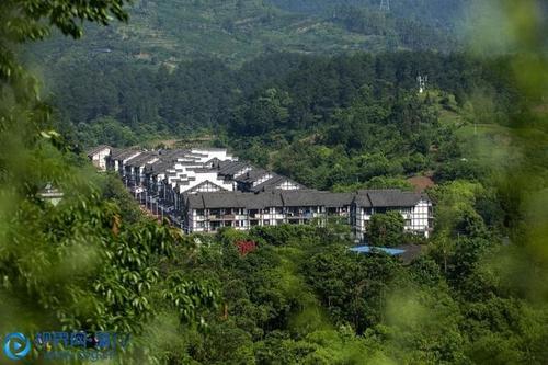 坐落在青山怀抱中的北碚区静观镇素心村.(摄影:秦廷富)