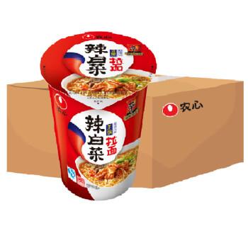 【整箱】农心 辣白菜拉面杯面 方便面泡面速食食品家庭囤货必备 70g*