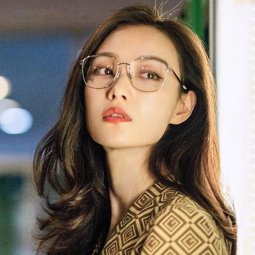 倪妮视镜光学韩版男潮镜架眼睛同款度数配有定制成品