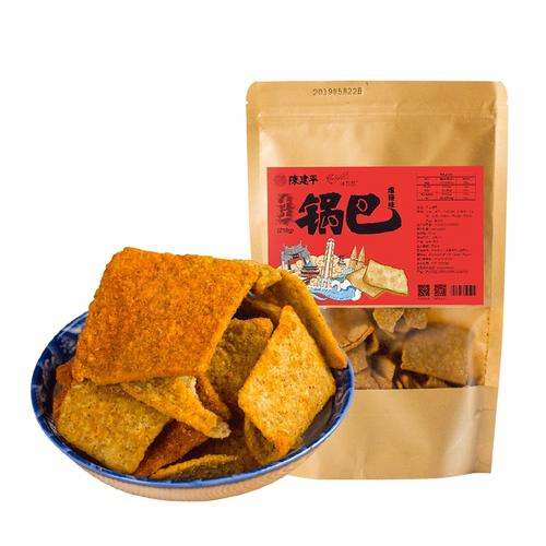 花椒锅巴豆香麻辣手工锅巴零食陈建平花椒世家大袋老式网红小吃