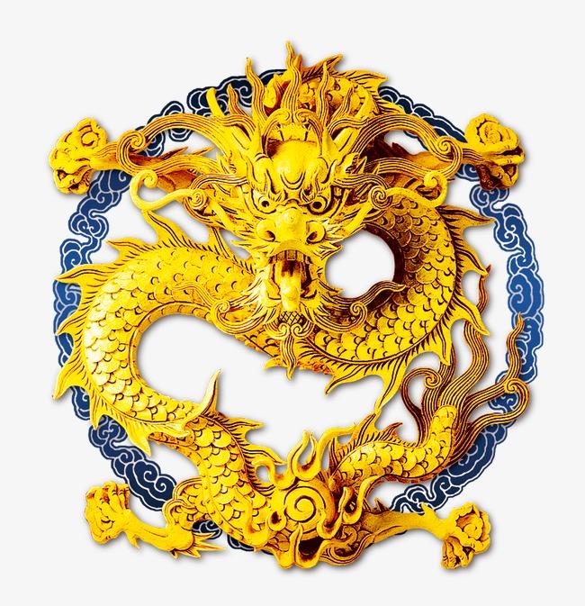 创意古典民族神龙图腾花纹元素设计