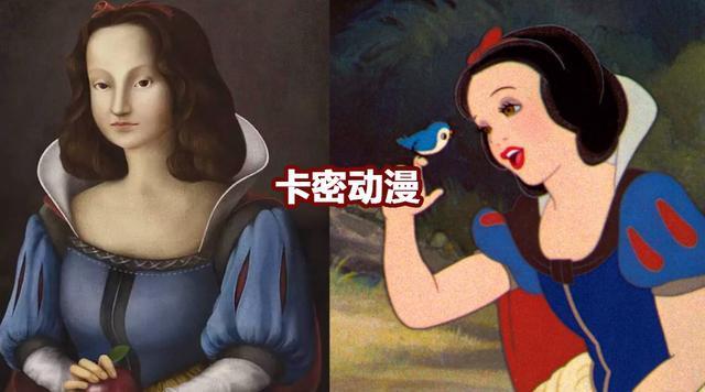 当迪士尼公主变成名画画风,白雪公主变美了!长发公主辣眼睛!