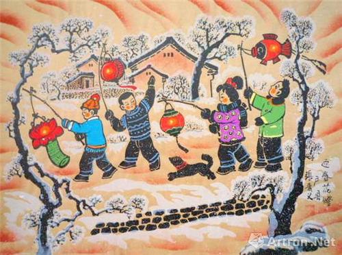 【雅昌专稿】各地农民画的"年俗" 不同风情的"年味"